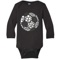 Happy Dot Day 2024 Polka Dot Soccer Ball Lover Baby Long Sleeve Bodysuit