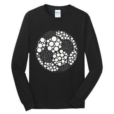 Happy Dot Day 2024 Polka Dot Soccer Ball Lover Tall Long Sleeve T-Shirt