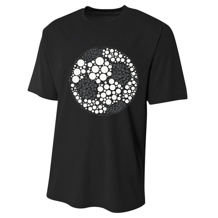 Happy Dot Day 2024 Polka Dot Soccer Ball Lover Performance Sprint T-Shirt