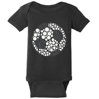 Happy Dot Day 2024 Polka Dot Soccer Ball Lover Baby Bodysuit