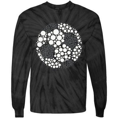 Happy Dot Day 2024 Polka Dot Soccer Ball Lover Tie-Dye Long Sleeve Shirt