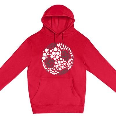 Happy Dot Day 2024 Polka Dot Soccer Ball Lover Premium Pullover Hoodie