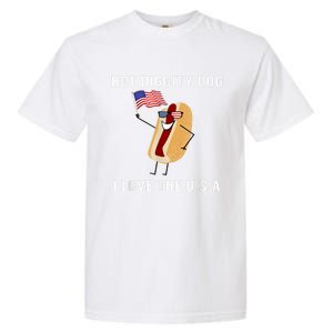 Hot Diggity Dog I Love Usa Gift Funny Fourth Of July Gift Garment-Dyed Heavyweight T-Shirt