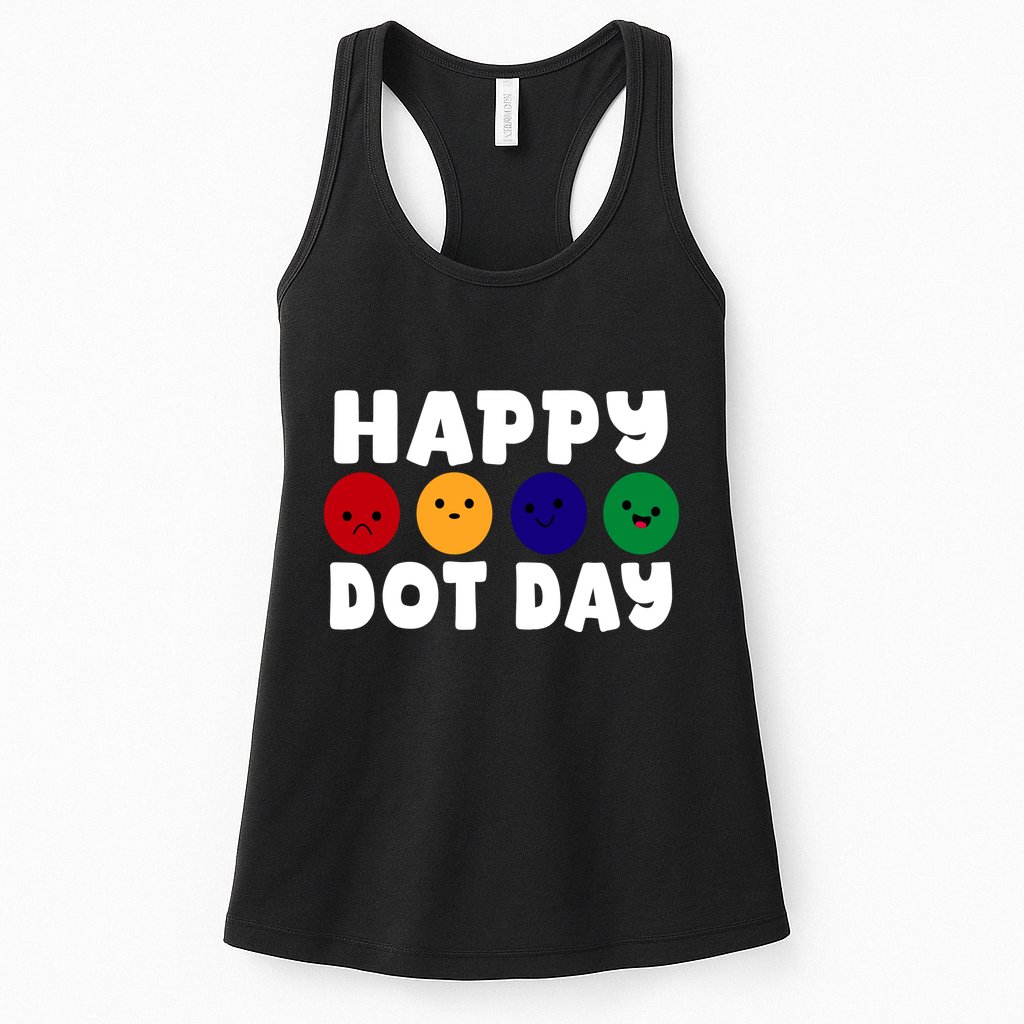 Happy Dot Day Womens Tank Top