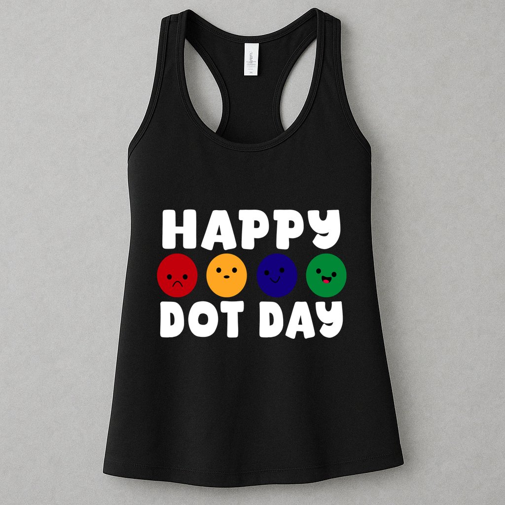 Happy Dot Day Womens Tank Top