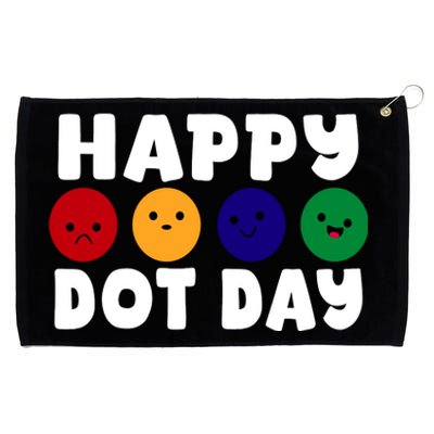 Happy Dot Day Grommeted Golf Towel