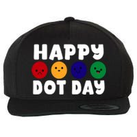 Happy Dot Day Wool Snapback Cap