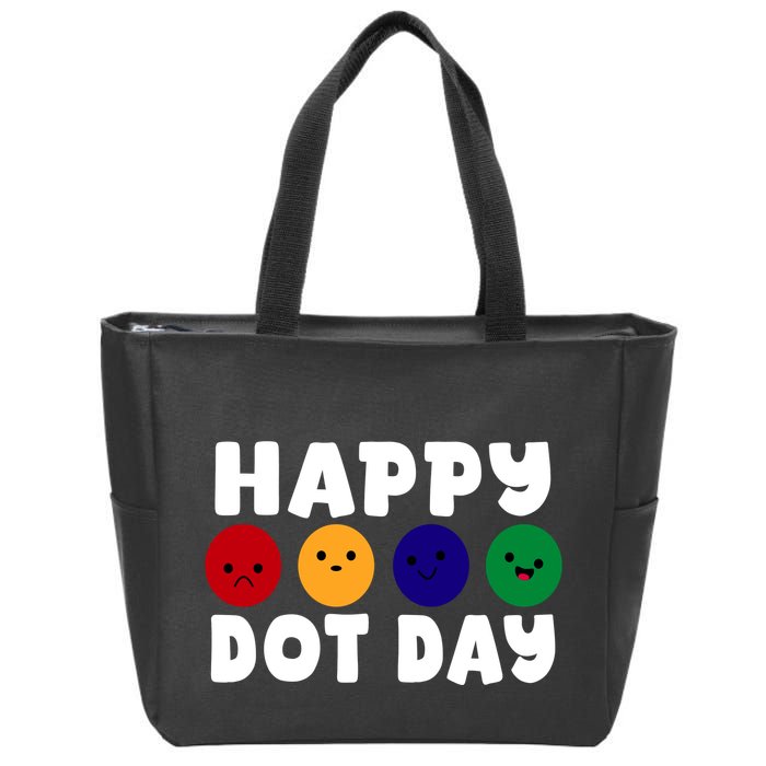 Happy Dot Day Zip Tote Bag