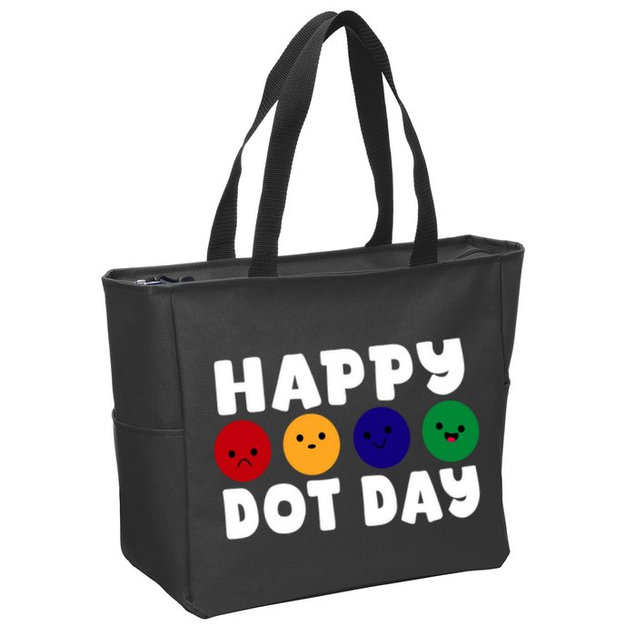 Happy Dot Day Zip Tote Bag