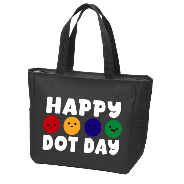 Happy Dot Day Zip Tote Bag