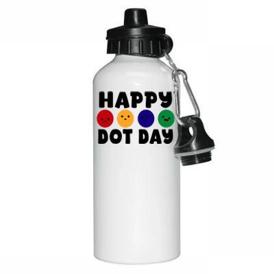 Happy Dot Day Aluminum Water Bottle 