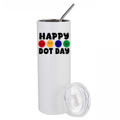 Happy Dot Day Stainless Steel Tumbler