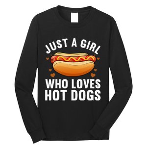 Hot Dog Design For Women Food Hotdog Lovers Long Sleeve Shirt