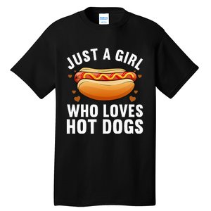 Hot Dog Design For Women Food Hotdog Lovers Tall T-Shirt