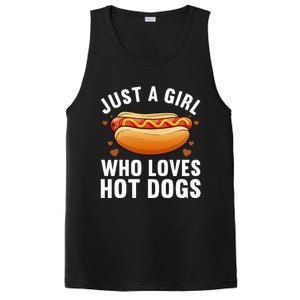 Hot Dog Design For Women Food Hotdog Lovers PosiCharge Competitor Tank