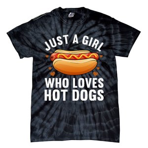 Hot Dog Design For Women Food Hotdog Lovers Tie-Dye T-Shirt