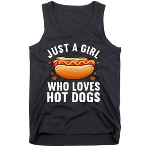 Hot Dog Design For Women Food Hotdog Lovers Tank Top