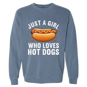 Hot Dog Design For Women Food Hotdog Lovers Garment-Dyed Sweatshirt