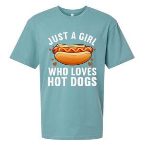 Hot Dog Design For Women Food Hotdog Lovers Sueded Cloud Jersey T-Shirt