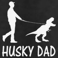 Husky Dad Dinosaur Siberian Husky Dog Owner Funny Father Day Adult Drive Performance Visor