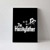 Huskyfather Dog Dad Puppy Paw Print Fun Animal FathersDay Canvas