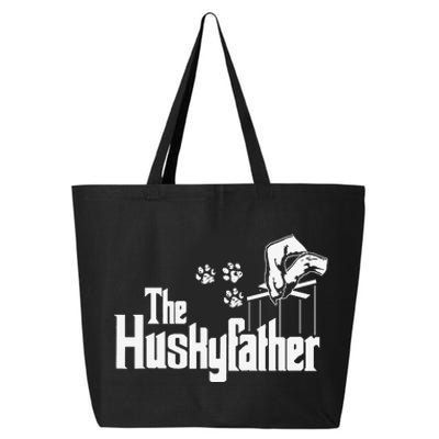 Huskyfather Dog Dad Puppy Paw Print Fun Animal FathersDay 25L Jumbo Tote