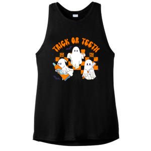 Halloween Dentist Dental Hygienist Boo Spooky Trick Or Th Gift Ladies PosiCharge Tri-Blend Wicking Tank