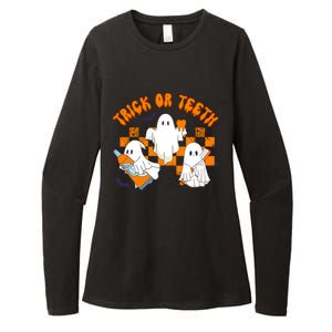 Halloween Dentist Dental Hygienist Boo Spooky Trick Or Th Gift Womens CVC Long Sleeve Shirt