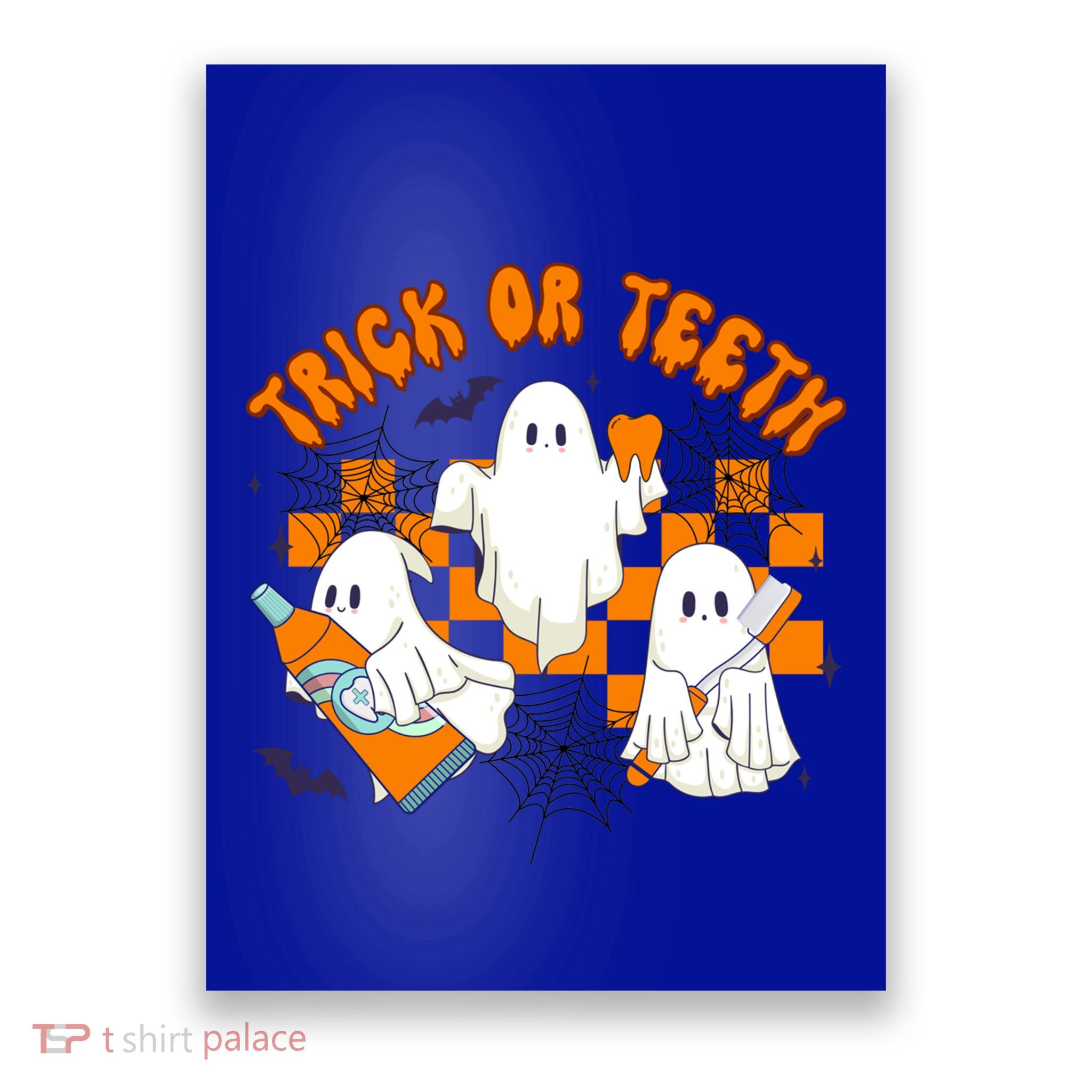 Halloween Dentist Dental Hygienist Boo Spooky Trick Or Th Gift Poster