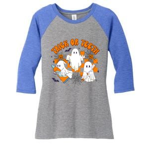 Halloween Dentist Dental Hygienist Boo Spooky Trick Or Th Gift Women's Tri-Blend 3/4-Sleeve Raglan Shirt