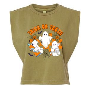 Halloween Dentist Dental Hygienist Boo Spooky Trick Or Th Gift Garment-Dyed Women's Muscle Tee