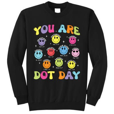 Happy Dot Day Teacher Smile Face Sweatshirt