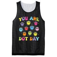 Happy Dot Day Teacher Smile Face Mesh Reversible Basketball Jersey Tank