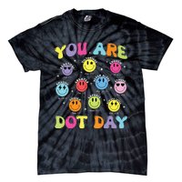 Happy Dot Day Teacher Smile Face Tie-Dye T-Shirt