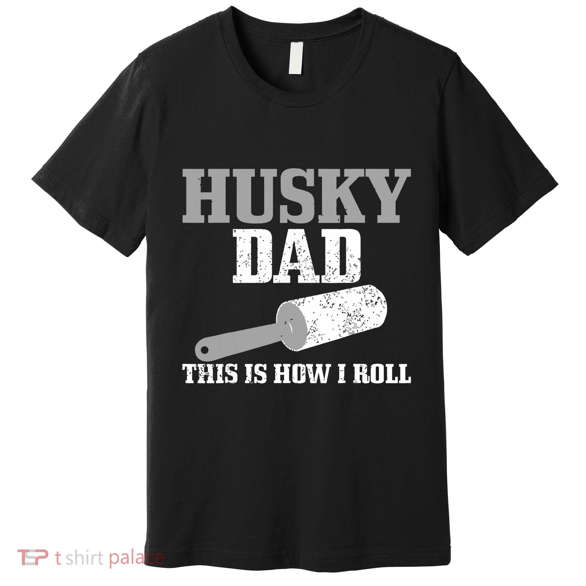 Husky Dad Dog Hair Funny Siberian Husky Premium T-Shirt