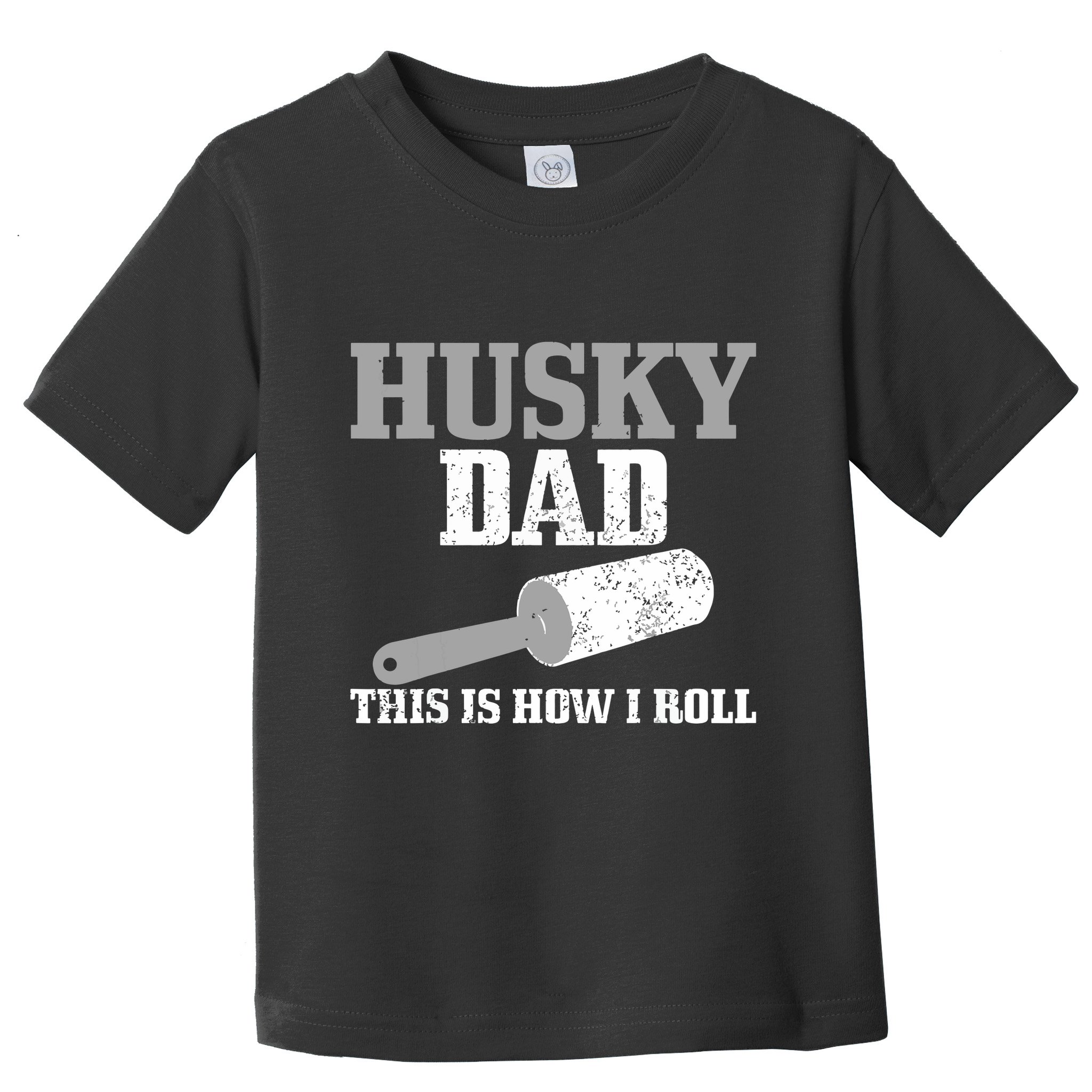 Husky Dad Dog Hair Funny Siberian Husky Toddler T-Shirt