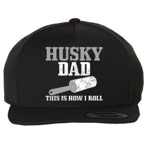 Husky Dad Dog Hair Funny Siberian Husky Wool Snapback Cap