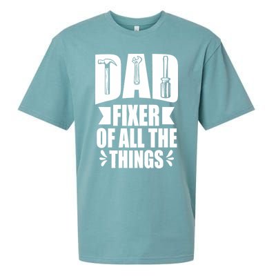 Handyman Dads Dad Fixer Of All The Things Dad Fixer Sueded Cloud Jersey T-Shirt