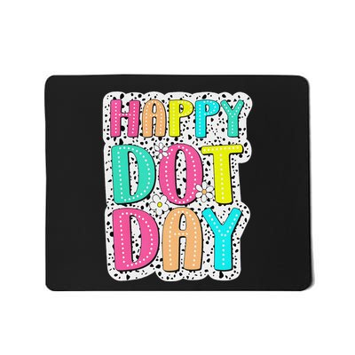 Happy Dot Day Colorful Polka Dot Dalmatian Gift Mousepad