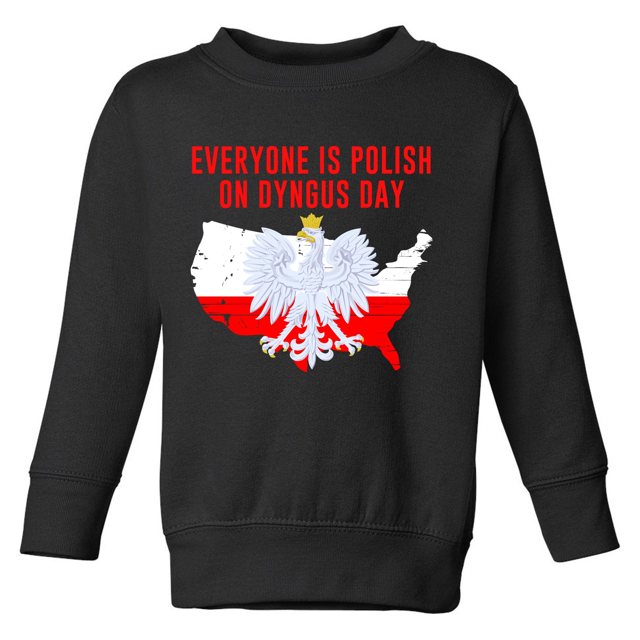Happy Dyngus Day Everyone Is Polish On Dyngus Day Polish-American Heritage Toddler Sweatshirt