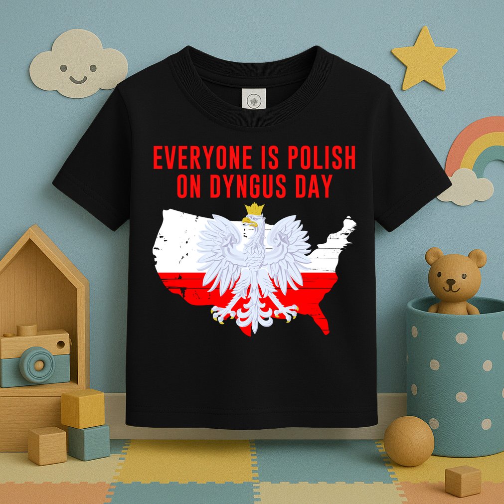 Happy Dyngus Day Everyone Is Polish On Dyngus Day Polish-American Heritage Toddler T-Shirt