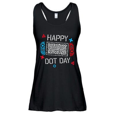 Happy Dot Day Gamers Boy Game Controller Polka Dot Gift Ladies Essential Flowy Tank