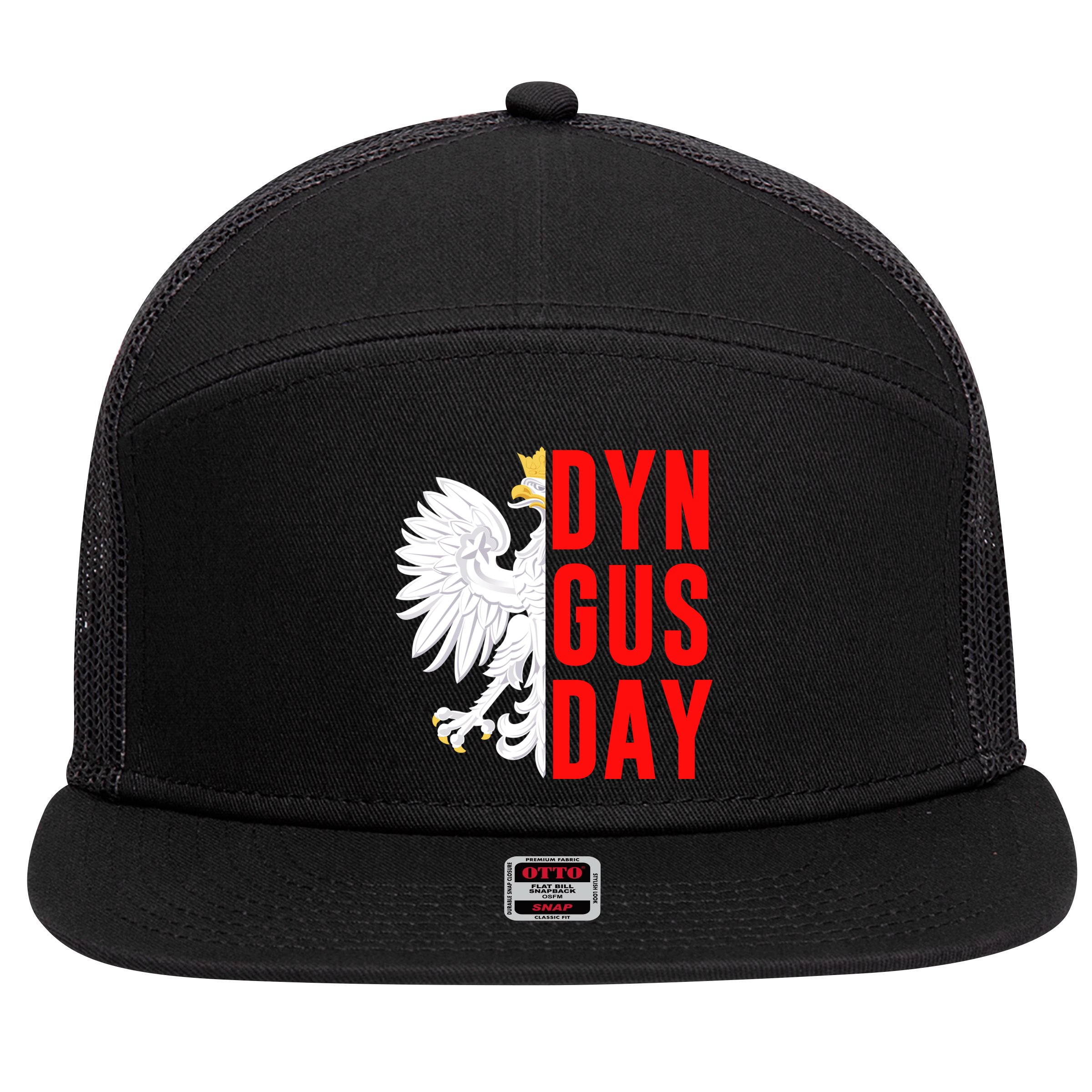 Happy Dyngus Day 2025 Polish-American Polish Eagle Dyngus Day Polska White Eagle 7 Panel Mesh Trucker Snapback Hat