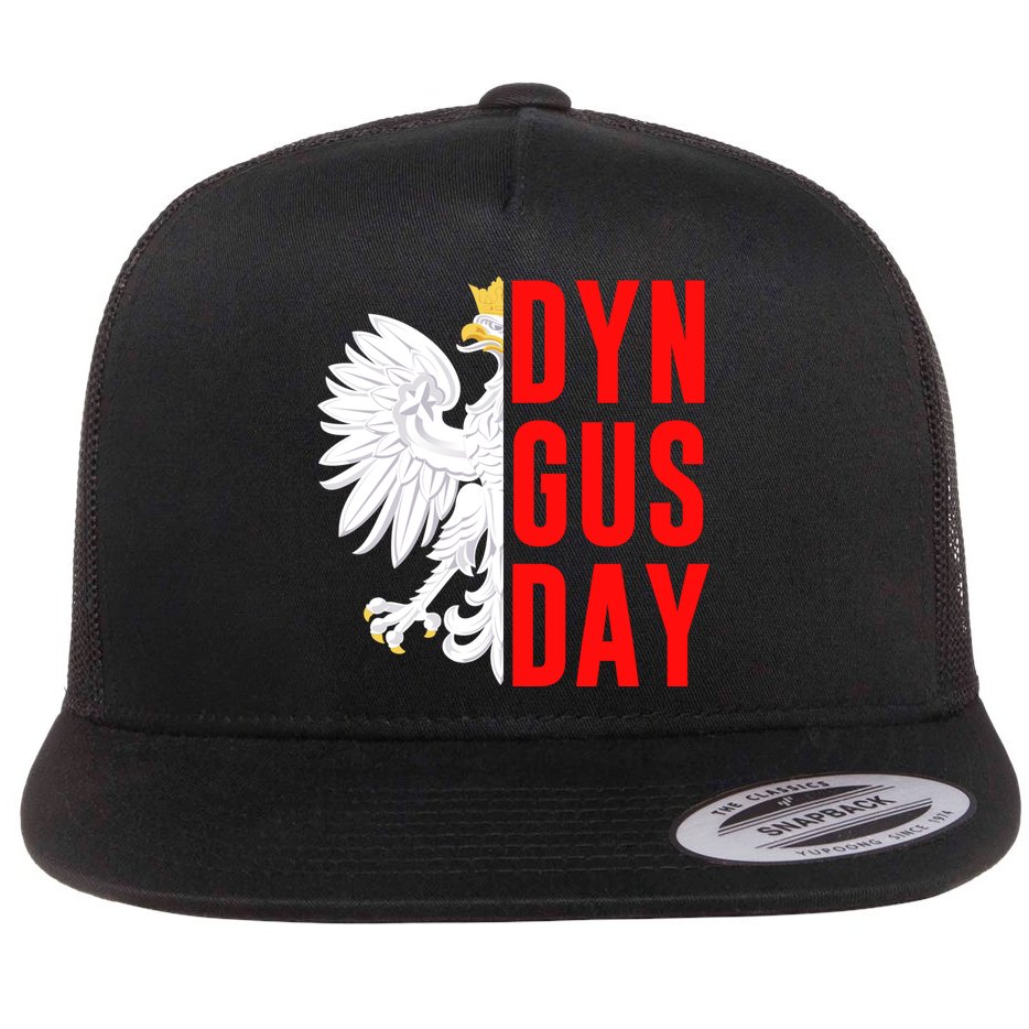 Happy Dyngus Day 2025 Polish-American Polish Eagle Dyngus Day Polska White Eagle Flat Bill Trucker Hat