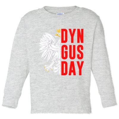 Happy Dyngus Day 2025 Polish-American Polish Eagle Dyngus Day Polska White Eagle Toddler Long Sleeve Shirt