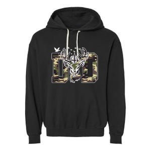 Hunter Dad Deer Hunting Garment-Dyed Fleece Hoodie