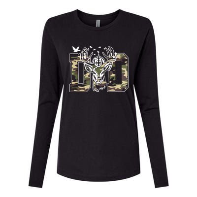 Hunter Dad Deer Hunting Womens Cotton Relaxed Long Sleeve T-Shirt