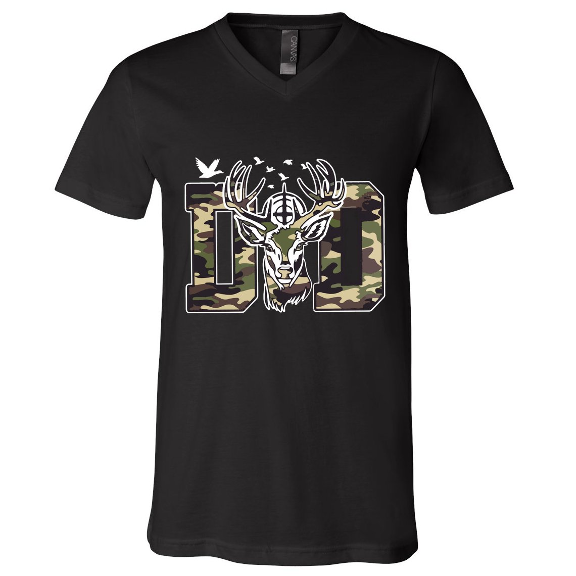 Hunter Dad Deer Hunting V-Neck T-Shirt