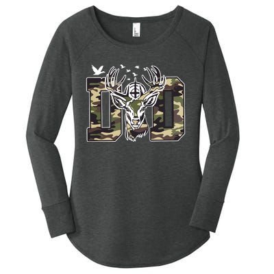 Hunter Dad Deer Hunting Women's Perfect Tri Tunic Long Sleeve Shirt