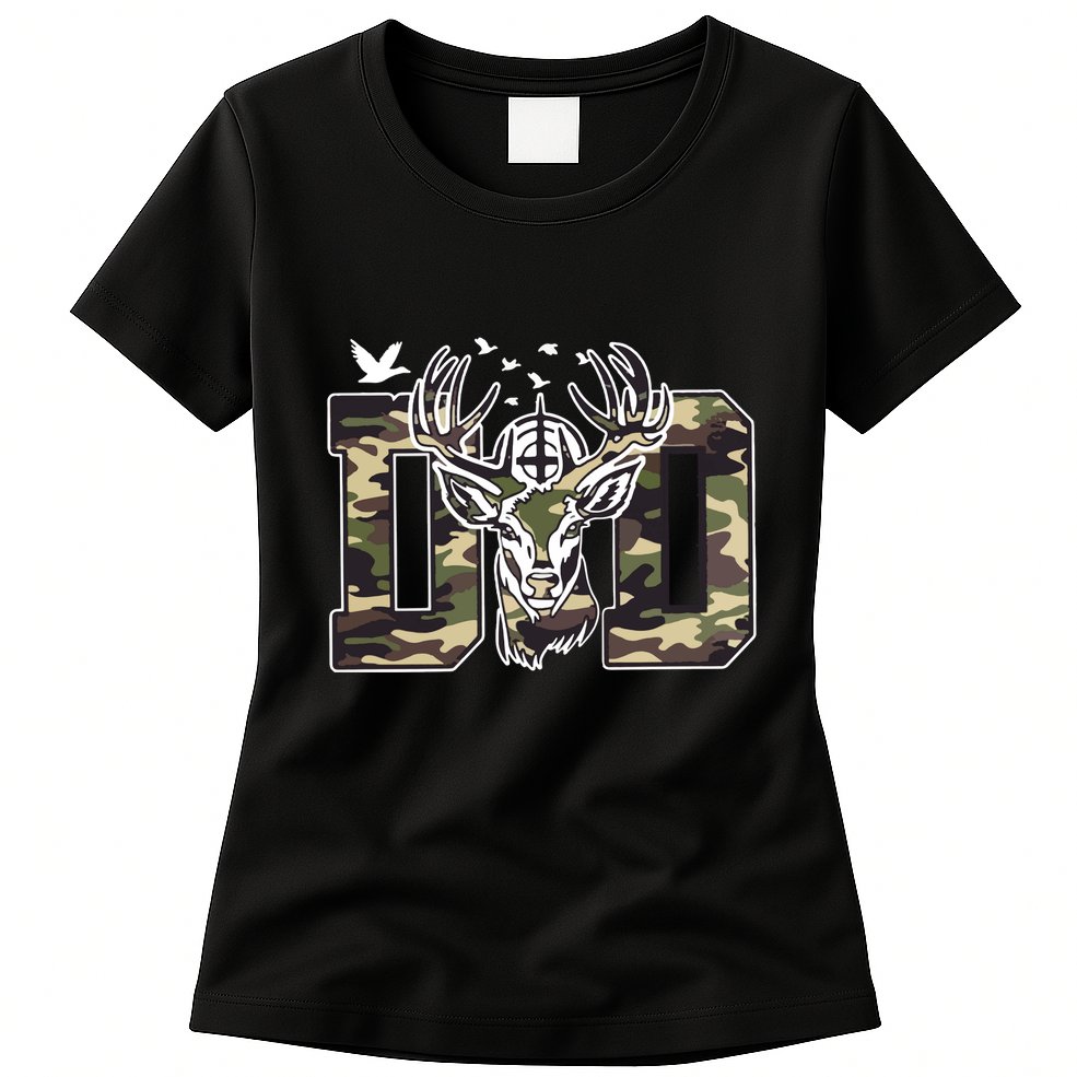 Hunter Dad Deer Hunting Womens T-Shirt